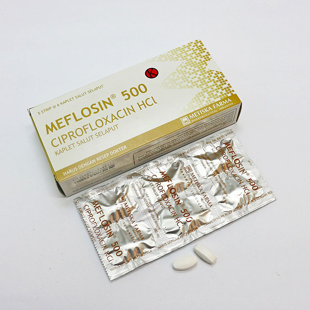 MEFLOSIN 500 - Ciprofloxacin 500 mg, Metiska Farma
